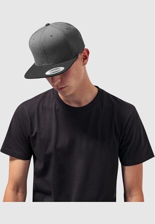 Кепка Flexfit Unisex Classic Snapback двоколірна, універсальний розмір (чорний/сірий)