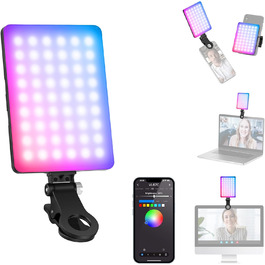 LED світло для селфі NEEWER Entry Level: clip-on, 54 LED, CRI 88, 650mAh, для iPhone, комп'ютера, вебкамери, Zoom, макіяжу