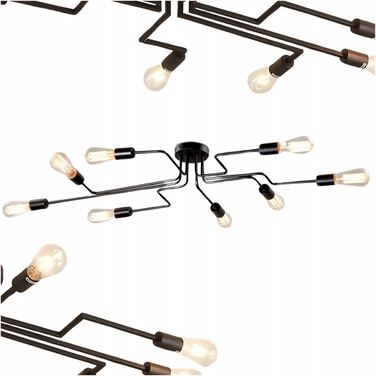 Підвісна стельова люстра FRIDEKO HOME, 8 точок освітлення, цоколь E27