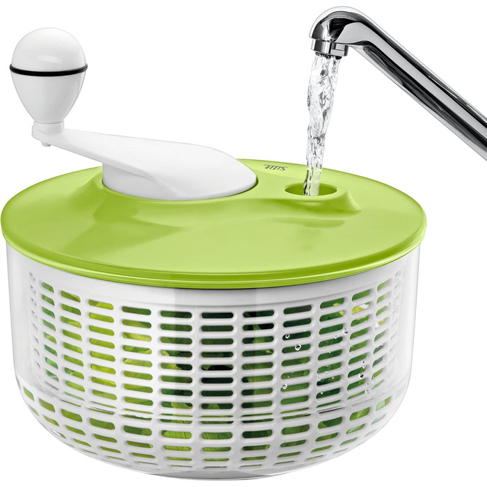 Салатниця Silit 25 см, зелена, з механізмом віджиму, для кухні