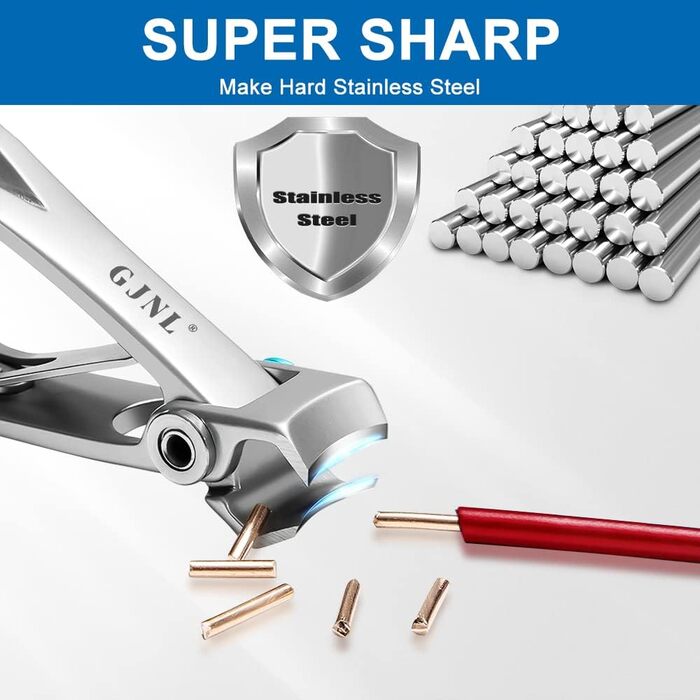 Нігтеріз для товстих нігтів - 16 мм, нержавіюча сталь. Ідеально для великих пальців ніг, чоловіків та людей похилого віку