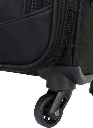 Чемодан тканинний BEIBYE, чорний, XL (74 см) з кодовим замком та додатковою кишенею