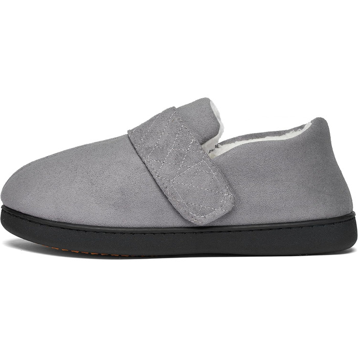 Тапочки халатні Mishansha Herren Winter з підкладкою Memory Foam, сірий Kadettengrau, розмір 39-48