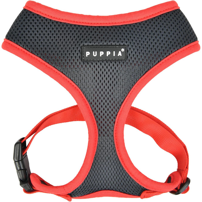 Шлейка для собак Puppia Soft Harness II, сіра, XL - м'яка, зручна та регульована