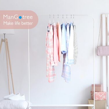 Дитячі оксамитові вішалки ManGotree 35 см, білі (32 шт.) - ультратонкі, поворотні, антиковзні для одягу підлітків