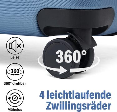 Набір валіз COOLIFE 3 в 1: Жовто-чорний дорожній набір з TSA-замком та телескопічним ручками | Rollkoffer