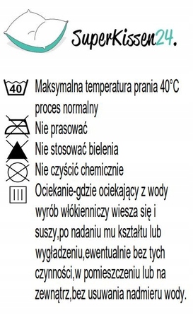 Подушка Superkissen24 120 x 110 x 10 см, зелена
