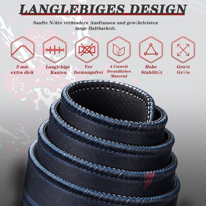 Килимок для миші EFISH Japanische XXL 800x300 мм, водонепроникний, для ПК, MacBook, ноутбука