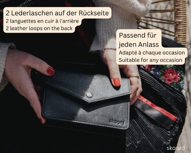 Сумка-бананка Skaard з екошкіри чорного кольору – 3-в-1 (crossbody, на пояс, унісекс) з регульованим ремінцем