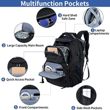 VANKEAN 17-inch extra-large laptop backpack