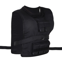 HOMCOM 30 kg Weight Training Vest - Adjustable Weight Vest for Strength Training, Oxford and Iron, Black, 36x52cm