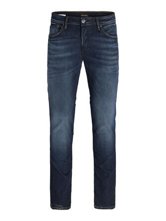 Джинси чоловічі JACK & JONES Slim Fit прямі, синій денім 34W/32L JJITIM JJORIGINAL AM 781 50SPS