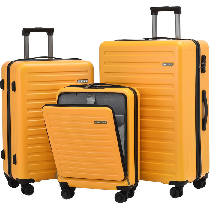 Набір валіз TydeCkare 20/24/28' (3 шт.) з TSA замком, 55/66/76 см, зелений