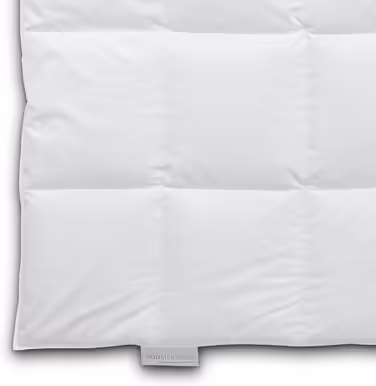 Ковдра пухова Böhmerwald Komfort 135x200 см, 90% пух, 10% перо, для алергіків, середнє тепло, Oeko-Tex, біла