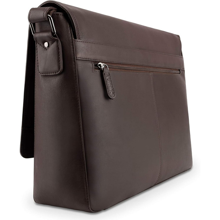 LEABAGS Чоловіча/Жіноча Лэптоп-сумка Oxford з Екошкіри, 15 дюймів – Месенджер, Робоча сумка, Сумка через плече, 38x31x10 см