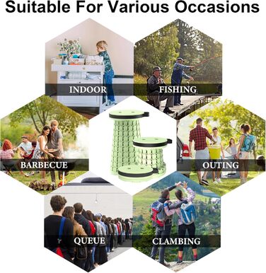 Складний туристичний стільчик-трансформер з карабіном, 280 кг, 26x26x46 см