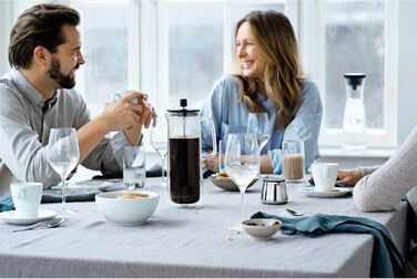 WMF Coffee Time Coffeepress double-walled 0.75l, French Press, coffee maker for 6 cups, glass, dishwasher-safe