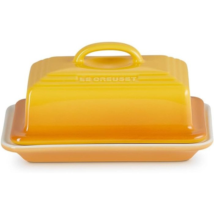 Le Creuset Stoneware Butter Dish, 900 g, 17 x 12.5 x 9 cm, Nectar, 70837176720000