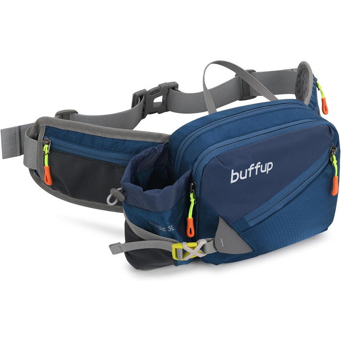 Спортивна поясна сумка для собак: бігова, туристична, велосипедна. Для чоловіків та жінок. Об'ємна, темно-синя