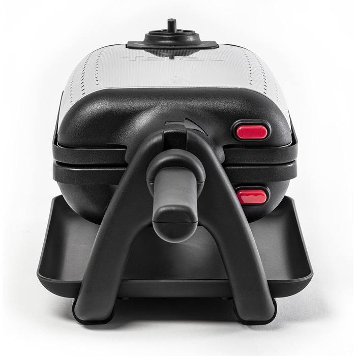 Tefal King Size Waffle Maker WM756D | Double waffle maker for 2 Belgian waffles | Rotating function | Non-stick coated plates | Thick waffles | Temperature control | Easy cleaning | 120W | 1L