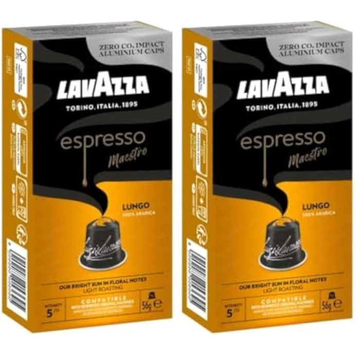 Кава Lavazza Espresso Maestro у капсулах для Nespresso Original, 100 шт, з нотками какао та карамелі, інтенсивність 8/13, темне обсмажування