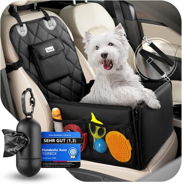 Автокрісло для собак з дозатором кульок для прибирання - зручне автокрісло для маленьких собак | Зручне та безпечне
