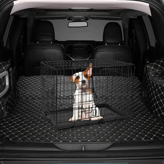 Клітка для собак 60x43x48 см, складана переноска з металу для собак, 2 дверцята, переноска для тварин, авто-переноска, клітка для собак Small