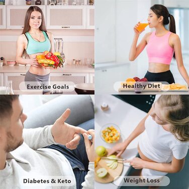 Електронна кухонна вага UNIWEIGH 6.6lb/3kg з USB-кабелем: для випічки, дієти та приготування їжі