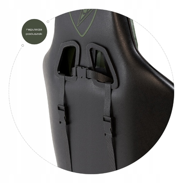Ігрове крісло Cobra Draco CRF194 Green, штучна шкіра