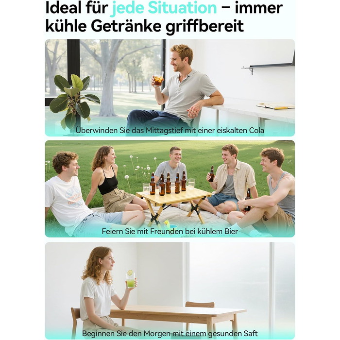 Холодильник для напоїв Devoko 93L з скляними дверцятами та LED-підсвіткою. Регульовані полиці для колі, пива та вина. Чорний колір, ідеально для дому та офісу.