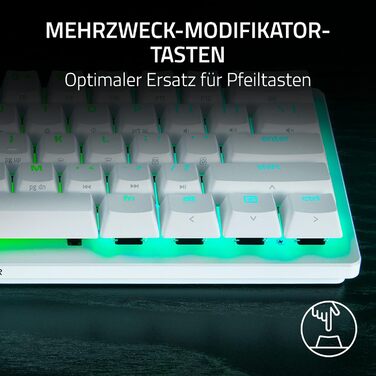 Клавіатура Razer Huntsman V3 Pro Mini - 60% з Red Switch (Аналоговий оптичний перемикач, PBT-клавіші, USB-C, QWERTY US)