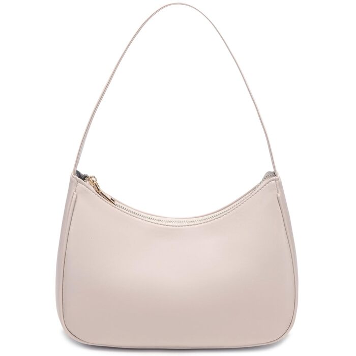 Сумка жіноча Schutertaschen Hobo мініатюрна, клатч на блискавці, колір бежевий (L)