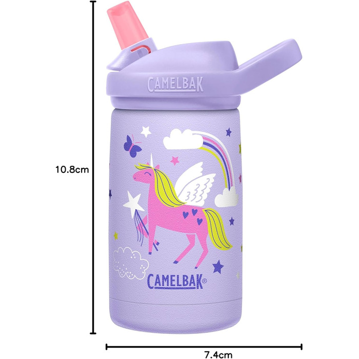 CAMELBAK Eddy+ Kids Sst Vacuum-Insulated Bottle 350ml 12Oz (Magical Unicorns)