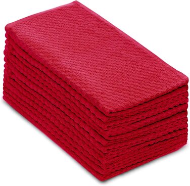 Кухонні рушники COTTON CRAFT з вафельної махри, 100% бавовна, м'які, швидковбирні, швидковисихаючі, мінімум ворсу, багаторазові, 40,6×71,1 см, для кухні, бару, прибирання