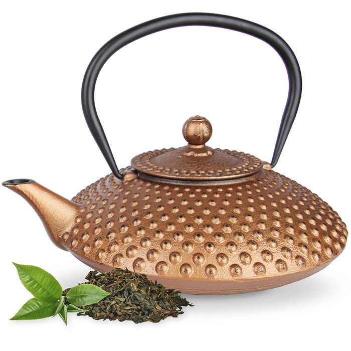 Чайник заварний з чавуну TEEKANNE Gusseisen 1,25 л, японський стиль, з нержавіючою сталею, преміум-якість