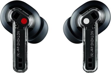 Бездротові навушники Nothing Kopfhörer Bluetooth з ANC, підсвічуванням, ChatGPT та басовим підсиленням, до 42,5 годин роботи (Чорний)