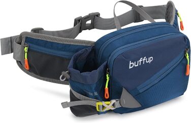 Спортивна поясна сумка для собак: бігова, туристична, велосипедна. Для чоловіків та жінок. Об'ємна, темно-синя