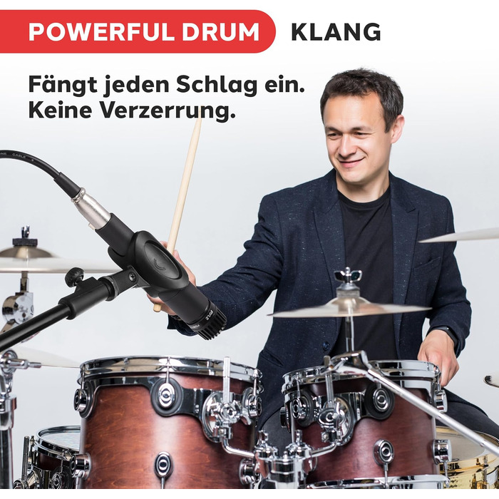 Професійний мікрофонний комплект Pyle (3 шт.) з кейсом, кабелем XLR та кріпленням - Кардіоїдний, чорний/срібний