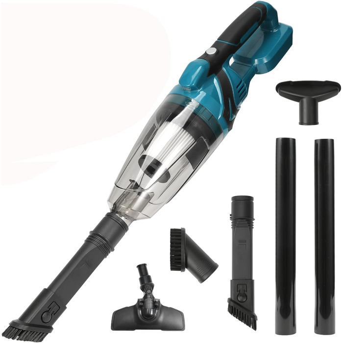 Акумуляторний ручний пилосос Makita 18V, 10000Pa, 4-в-1 для дому, авто, шерсті тварин, 0.75л (без акумулятора)