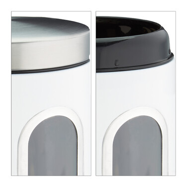 Relaxdays Storage Container with Viewing Window