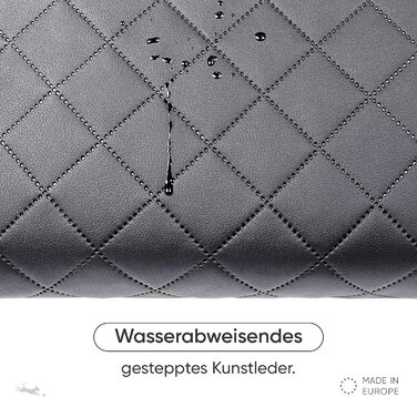 FREUDENTIER Килимок для собак на вулицю, складаний | З м'якою лежачою поверхнею з штучної шкіри, що стирається, водонепроникний та стійкий до бруду | Лежанка для собак у дорогу, виготовлено в ЄС (95x70 см)