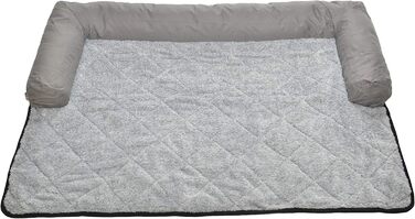 Крісло-ліжко для собак Raikou: комфортне місце для відпочинку, захист дивану та багажника, антиковзаюче покриття, легко миється, підходить для собак великих та маленьких порід (70x90 см, світло-сірий)