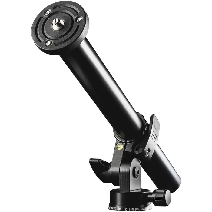 Штатив Mantona Basic Scout - 90 x 90 x 615 мм, вантажопідйомність 5 кг, з кульковою головкою, для камер, з водяною рівнем, алюміній, середньою міцною колоною