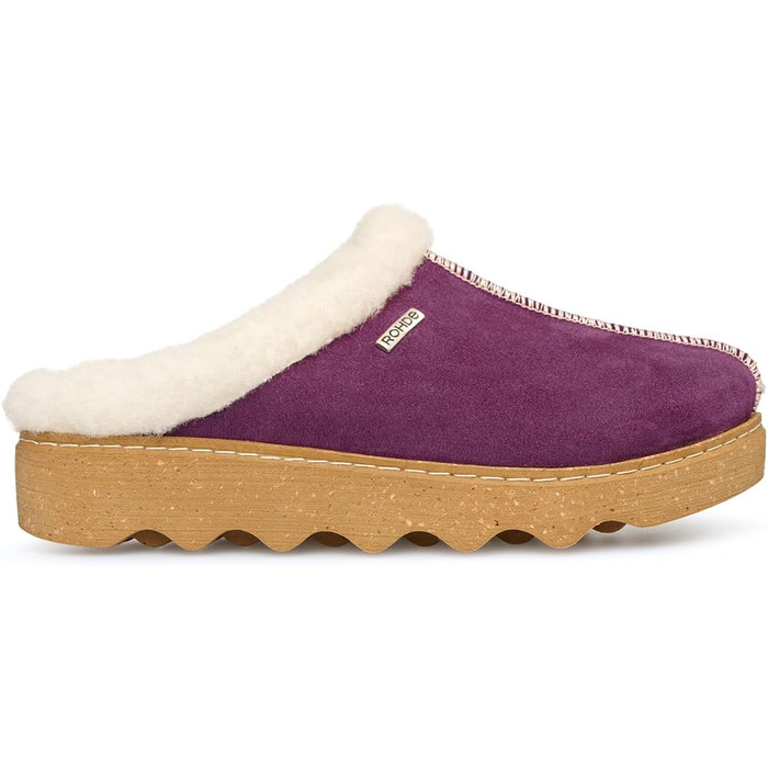 Rohde Foggia-D жіночі тапочки, сліпони, пухнасті, з повсті, тепла модель (39 EU, 59 Brombeere)