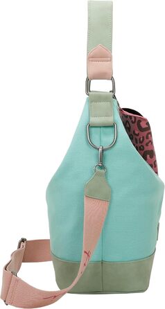 Сумка жіноча Fritzi Izzy Olga Canvas Hobo (бавовняний мікс) через плече, міська/пляжна, веганська, знімний футляр для окулярів, 37x27x17 см, кольори: чорний, рожевий, помаранчевий, зелений, синій, рожевий, фіолетовий, м'ятний, бежевий (Pooly)