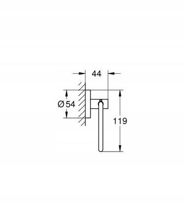 Тримач для туалетного паперу Grohe Essentials 40689AL1