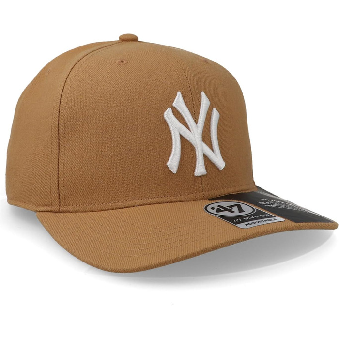 Кепка бейсбольна 47 MLB Cold Zone Snapback Camel (31) з вигнутим козирком та логотипом команди