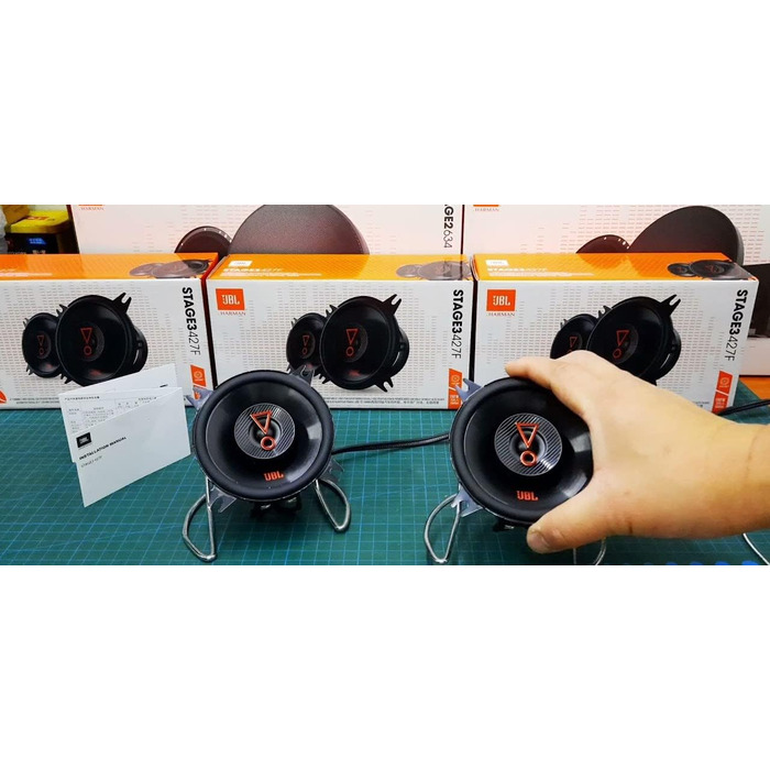 Автоакустика JBL Stage3 427F 10 см 150 Вт, 2-смугові динаміки Harman Kardon без решітки