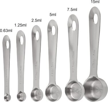 Smithcraft Measuring Cup and Spoon Set, Copper Measuring Cups and Spoons for Baking and Kitchen, Stainless Steel Measuring Cups and Spoons for Dry and Liquid Ingredients, Metal, 7 Measuring Cups and 6 Spoons