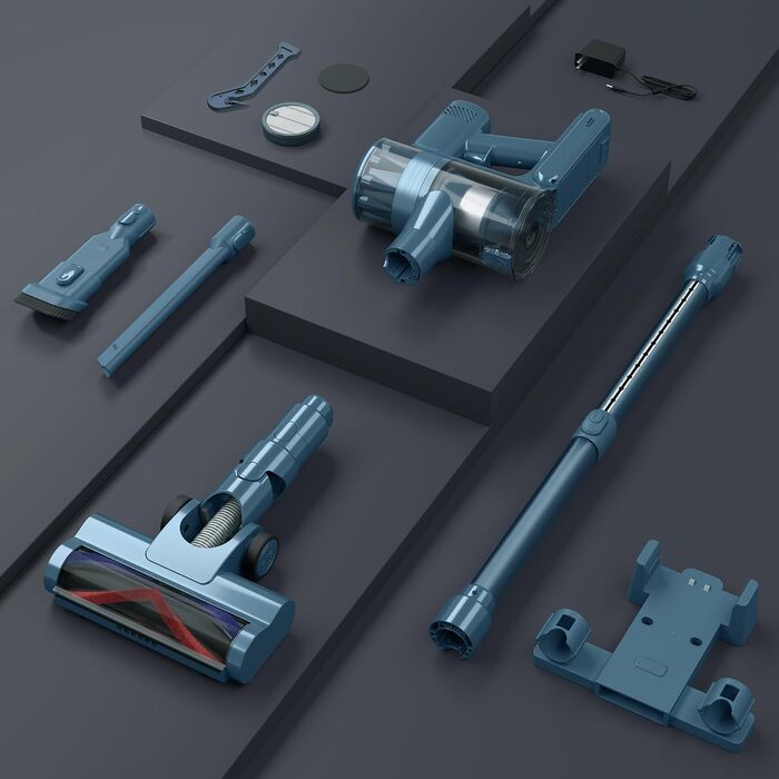 Бездротовий пилосос з HEPA-фільтром, 120 000 об/хв, акумулятор до 50 хв, LED дисплей, антизаплутувальна щітка, 500W